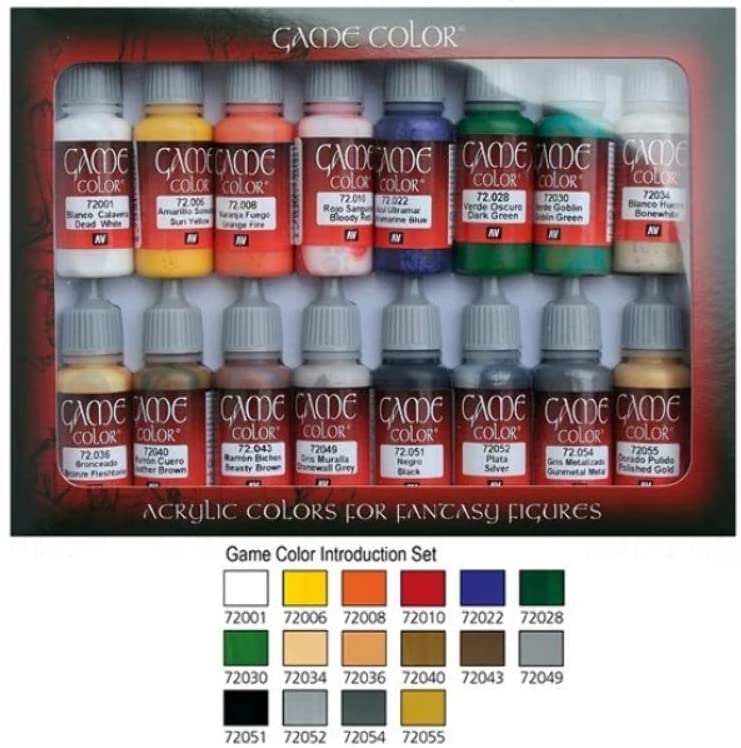 KIT COLORI AIR BRUSH VALLEJO 16X17 ML [X0013FVGGV] 49.90EUR